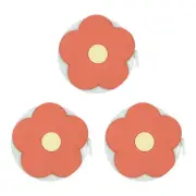 3pcs Soft Tape Measure 60-Inch 1.5M Mini Cute Measuring Tape, Orange Flower