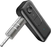 Wireless Audio Transmitter,3.5mm Transmitter Audio Adapter 2-in-1 for Car - Plug and Play Wireless Transmitter with Back Clip for Tablet, Computer