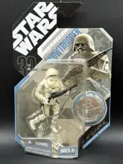 2007 Star Wars Signature Series #42 McQUARRIE SNOWTROOPER Matching Coin