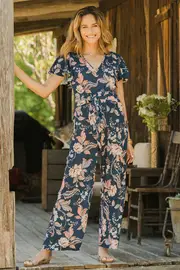 Sunday Picnic Jumpsuit--BOHO-682
