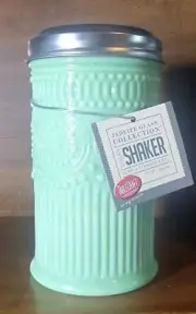 Retro Style Jadeite Green Milk Glass Restaurant Sugar Dispenser Shaker EXCELLENT
