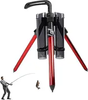 Vertical Fishing Cake - Fishing Pole Mount | Portable Alloy Rod, Aluminum Alloy Fishing Rod Tripod With Durability, Thickened Foldable Rod Organizer Pair