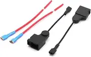 uxcell 2Pcs Plastic Car Horn Speaker Adapter Wiring Harness Pigtail Socket for Toyota