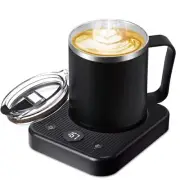 Coffee Mug Warmer & Mug Set for Desk, Heated Coffee Cup Warmer with Black-1pcs