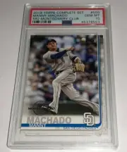 2019 Topps 582 Montgomery Exclusive Complete Set #500 Manny Machado PSA 10 Pop 2