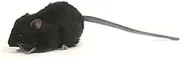 [HANSA] Mouse Plush, Black