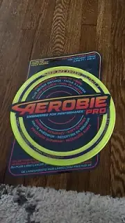 Aerobie Pro Ring Outdoor Flying Disc, 14 Inches, Yellow