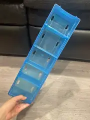 plastic storage box: Blue, pack of 10