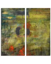 Ready2HangArt Bueno Exchange LIII 2 Piece Wrapped Canvas Wall Art Set