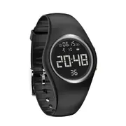 T5E LCD Screen IP68 Waterproof Smart Watch Pedometer Calorie Count Sports Fitness Smart Bracelet BLACK COLOR