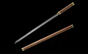 Straight Sword Blade Shikomizue Chokuto Katana 1095 Steel Combat Battle Ready