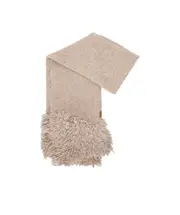 Scarf in alpaca blend One size beige