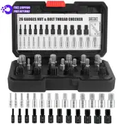 Nut and Bolt Thread Checker 26 Male/Female Gauges 14 Inch & 12 Metric Thread