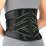 Back Brace Support Belt, Lumbar Support Lifting Belt with Loop-and-Hook Tape Press Non-Slip Back Support Breathable Mesh Back Brace with Lumbar Pad for Sciatica, Scoliosis, Lifting at Work