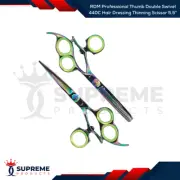RDM Professional Thumb Double Swivel 440C Hair Dressing Thinning Scissor 5.5''