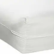 Premium Microfiber Mattress Cover Waterproof Shield Zippered Mattress Bed Protector Encasement, Velcro Zip, Ultra Soft Queen Size