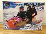 Hot Dog Tube 93 Inch 3-Person Snow Boogie Sled w/handles by WHAM-O