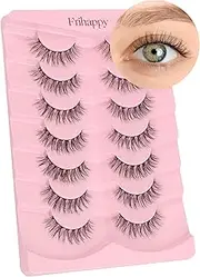 Lash natural wispy eyelashes, Frihappy false eyelashes, Wispy Strips, Faux Mink Lashes, black band lashes, pestañas postizas naturales, 7 pairs, Frihappy 2024 lashes #Virgo