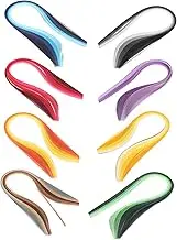 DIYEAH 8bags Colorful Gradient Paper Quilling Strips for Crafts of Handcraft Paper Strips for Flower Making for Beginners and Art Projects