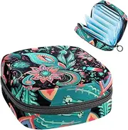 Period Bag,Sanitary Napkin Storage Bag,Color Traditional Ethnic Style,Tampon Holder for Purse