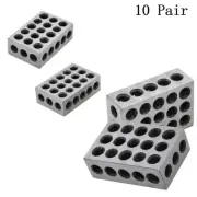 LABLT 10 Pair 1-2-3 Blocks 23 Holes Ultra Precision .0002" Machinist 123 Jig