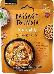 Passage Foods Passage to India Korma Simmer Sauce 375g, 375 g, Korma