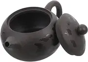 TIDTALEO Dragon and Phoenix Color Change Pot Kettle Teapot Serving Clay Pot Enamel Tea for One with Removable Infuser Porcelain Vintage Party Pots Retro Teaware Tea Pot Black Purple Clay