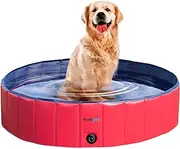 FrontPet Foldable Large Dog Pet Pool Bathing Tub (50 Inch X 12 Inch)