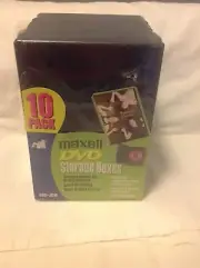 Maxell DVD Storage Boxes 10 Pk NEW in package