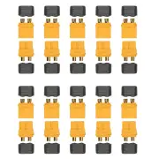10 Pairs Amass XT60+ Plug Connector With Sheath Housing Male & Female For RC Drone