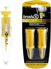 Brush-T Durable Low-Resistance Consistent Height Plastic Tees