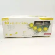 Noma 10 Soft Glow Lights Gold 2 inch Globes 12" spacing Cool Touch