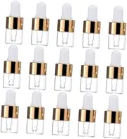 Refillable Travel Essential Oil Bottles 25pcs Glass Dropper Bottles Leak-proof for Oils Liquids