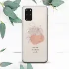 Beige Line Art Woman Face Quote Case For Samsung Note 20 S20 S21 S22 S23 S24 FE