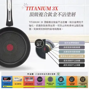 【Tefal 特福】精靈複合不鏽鋼28CM不沾鍋平底鍋(電磁爐適用)