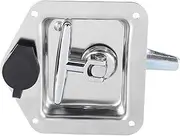 Toolbox RV Handle Latch, Stainless Steel T Handle Truck Tool Box Latch for RVs Trailers Trucks, Folding T Shape Handle Lock T Handle Latch with 2 Keys