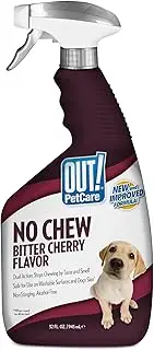 OUT! PetCare No Chew Bitter Cherry Flavor - Deterrent for Puppy Training to Discourage Licking and Chewing - 32 oz