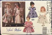 VTG 90's Butterick Pattern 5821 Dress w/ Overskirt Variations Size 5-6-6X Uncut
