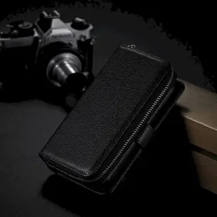 IPhone 12 Pro Max 12 mini 保護套分離二合一多功能收納包手機殼保護套荔枝紋皮套