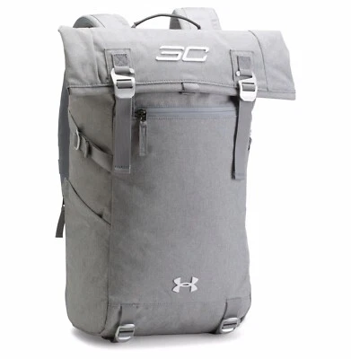 New Men's UA Under Armour SC30 Signature Rolltop Backpack - 1300225-013 - Grey