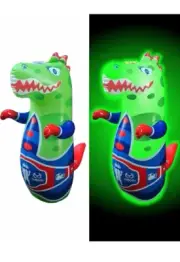 Light-Up Inflatable Dinosaur Punching Bag with Roar Sound - Dinosaur Toys for Ki