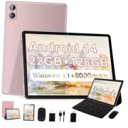 2025 Android 14 Tablet, 22G+128G/1TB Expansion, 10 inch Tablets with 8000 mAh