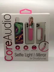 Core Audio Rechargeable Selfie Light & Mirror for Smartphones