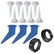 Pratical Nozzle Tools Adhesives Blue+White Caulk Guns Nozzle Replacement