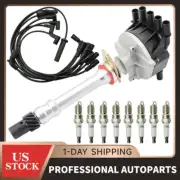 Ignition Distributor + Spark Plug + Wire Set OEM for Chevy GMC DR49 93441558 US