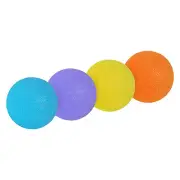4 Pcs Hand Exercise Balls Squeeze Balls Stress Ball Blue/Purple/Orange/Yellow