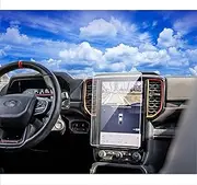 XXCIWP 2024 Ford Ranger Raptor Screen Protector for Ford Ranger 2025 2024 Accessories 12Inch TouchScreen Clear Display Protector Film infotainment screen protector Tempered Glass 12''