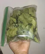 Dried Organic Kaffir Lime Leaves 20 Grams. Thai/Asian Cuisine.