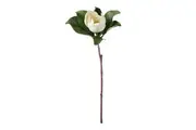 Rogue Grandiflora Stem Artificial Faux Plant Indoor Outdoor Home wedding Decor Cream 30x25x69cm