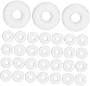 VILLFUL 100 Pcs Rubber Stopper Rings End Beads Rubber Spacer Beads Rings Stopper Beads for DIY Bracelet Necklace Jewelry Making Accessories